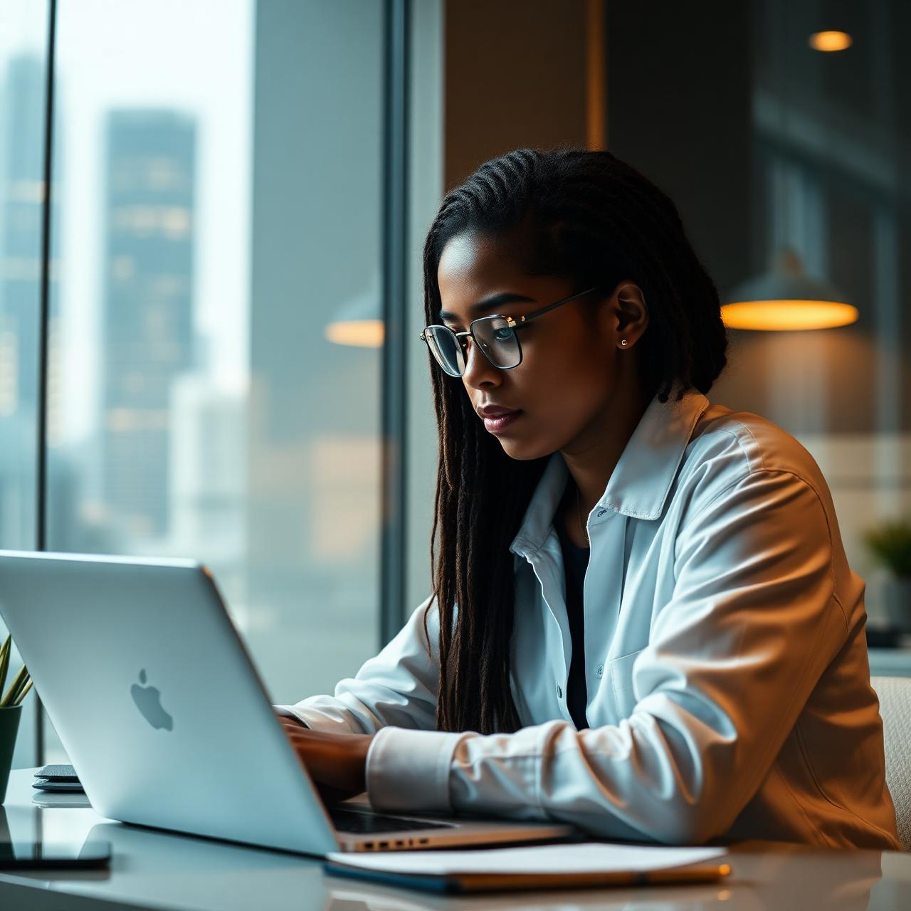 International student learning on a laptop with global university pathways